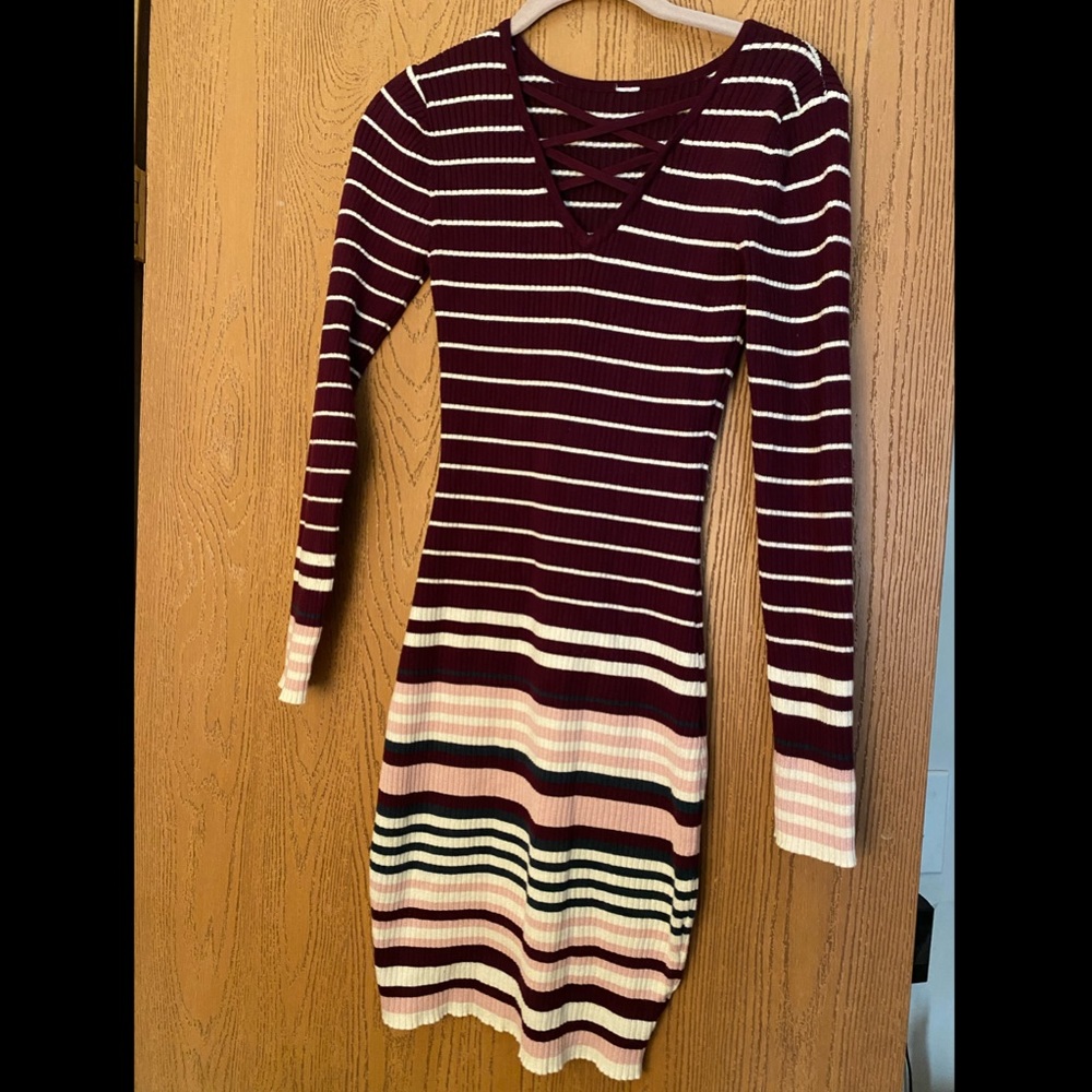 Striped Sweater Dress